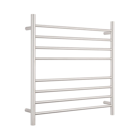 Radiant 240V Heated Round Ladder 750 x 750 Brushed Satin