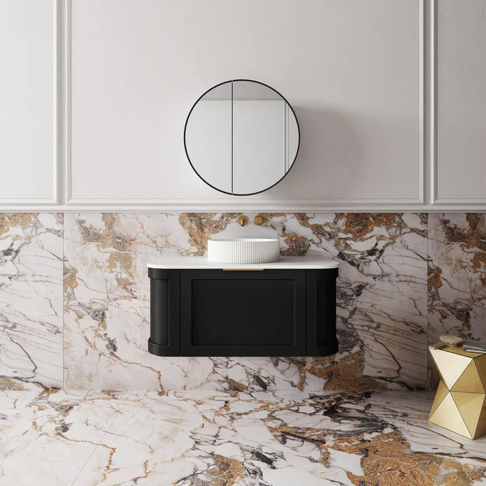 Westminster Wall Hung Matte Black Vanity