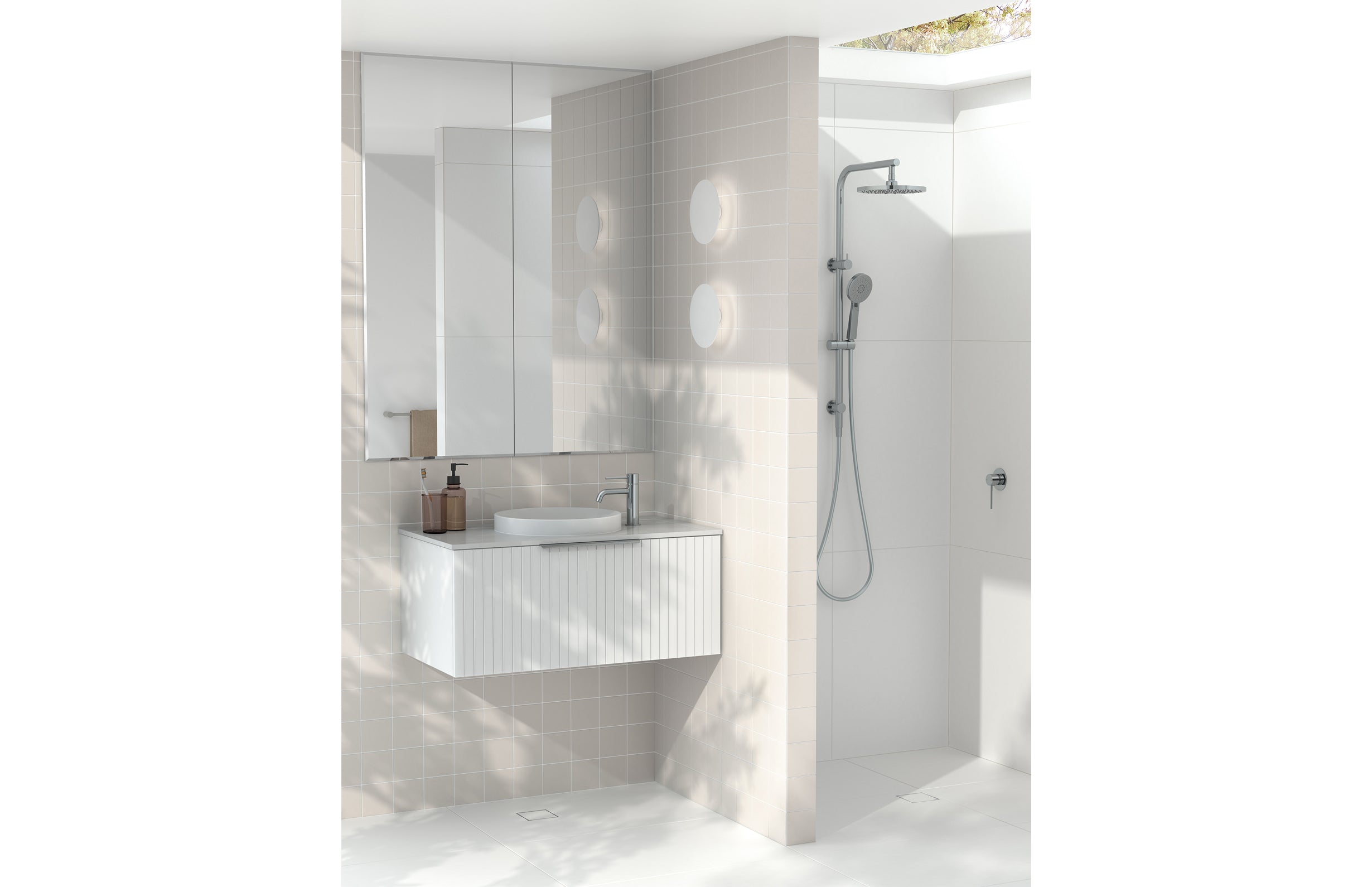 Vivid Slimline Basin Mixer Curved Outlet