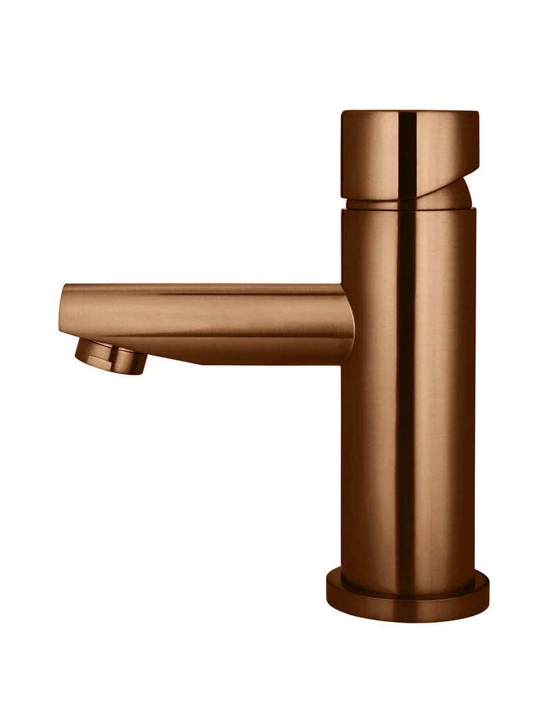 Meir Round Pinless Basin Mixer Lustre Bronze