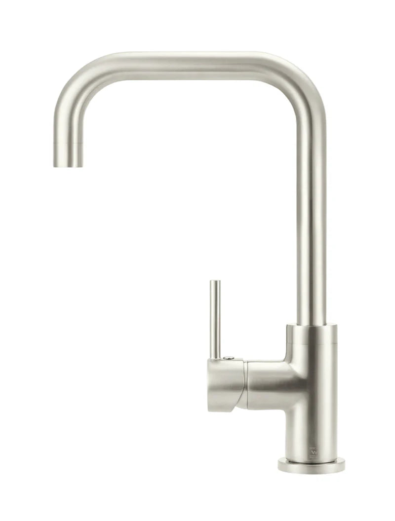 Meir Round Kitchen Mixer Tap - Brushed Nickel