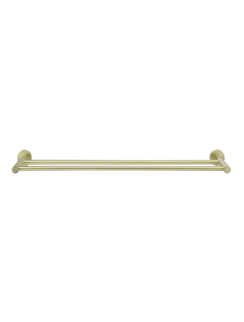 Meir Round Double Towel Rail 600mm - Tiger Bronze