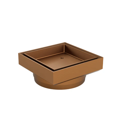 Meir Shower Waste with Tile Insert - Lustre Bronze
