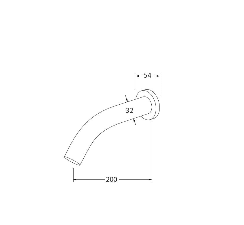 Voda Bath Outlet 200mm