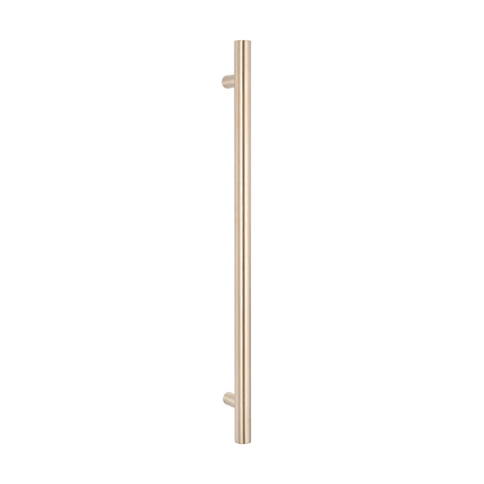 Radiant Vertical Heated Towel Rail Warm Brushed Nickel