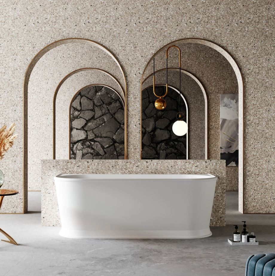 Westminster Back To Wall Freestanding Bath