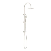 Mecca Twin Shower with Air Shower Brushed Nickel - Designer Bathware