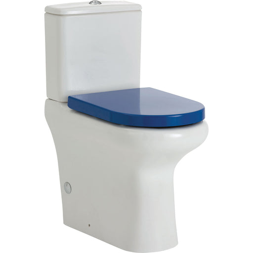 RAK Compact Back-to-Wall Toilet Suite, Blue - Designer Bathware