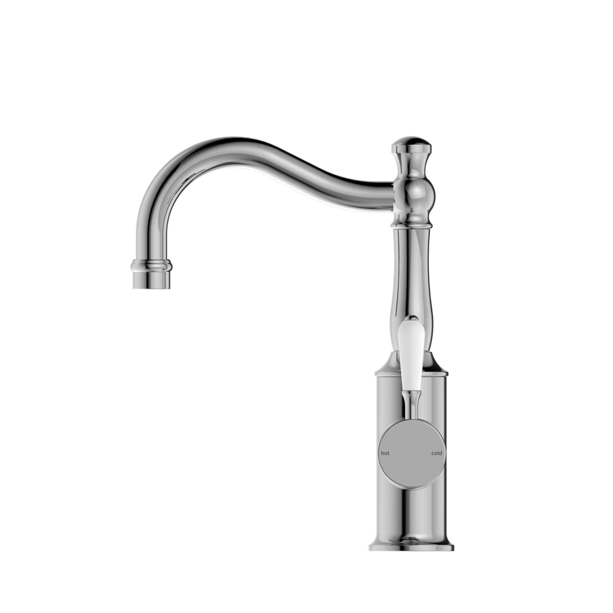 York Basin Mixers Hook Spout - Designer Bathware