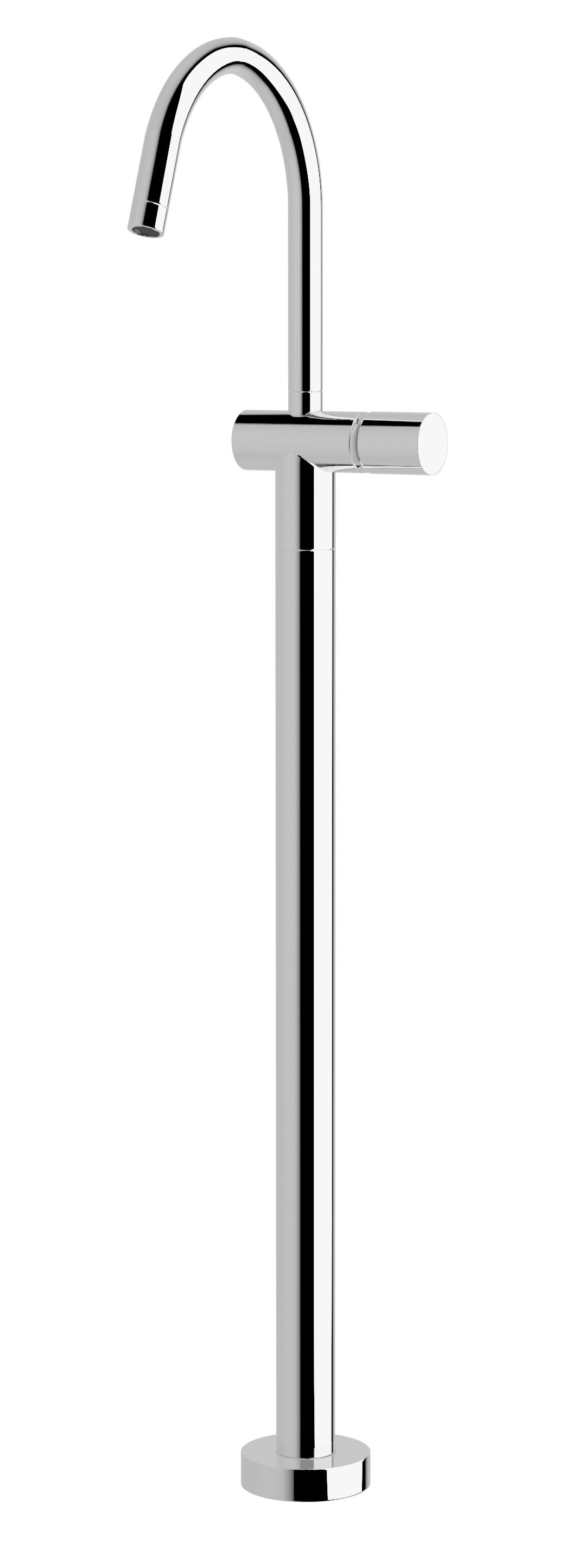 Circa Floor Mount Mixer Curved - Designer Bathware