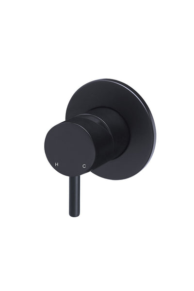 Meir Round Wall Mixer Short Pin Trim Kit Only - Matte Black