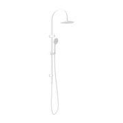 Mecca Twin Shower with Air Shower Matte White - Designer Bathware