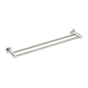 Mecca DOUBLE TOWEL RAIL 600MM BN - Designer Bathware