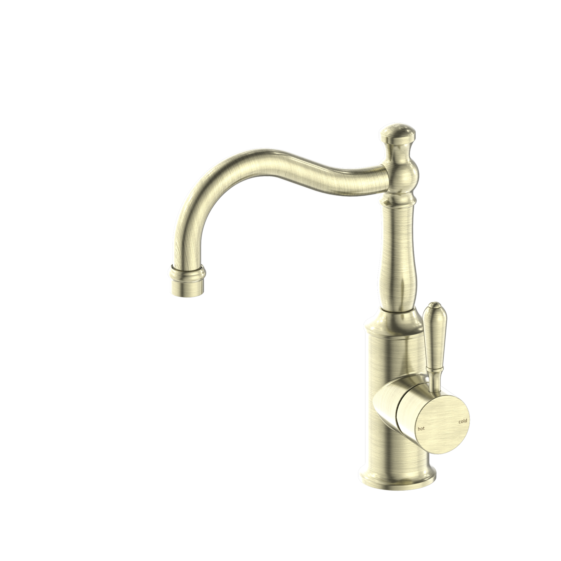 York Basin Mixers Hook Spout - Designer Bathware