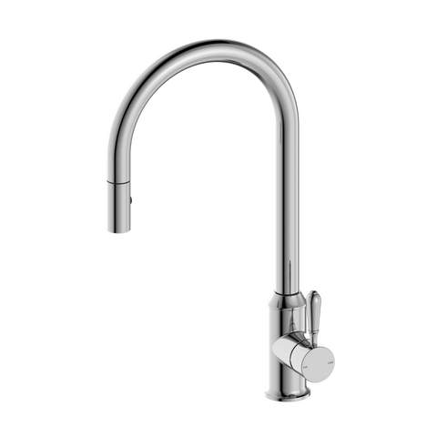 Nero York Pull Out Sink Mixer with Veggie Spray Function - Chrome