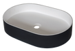 Nero Blanco Acrylic Solid Surface Above Counter Basin - Designer Bathware