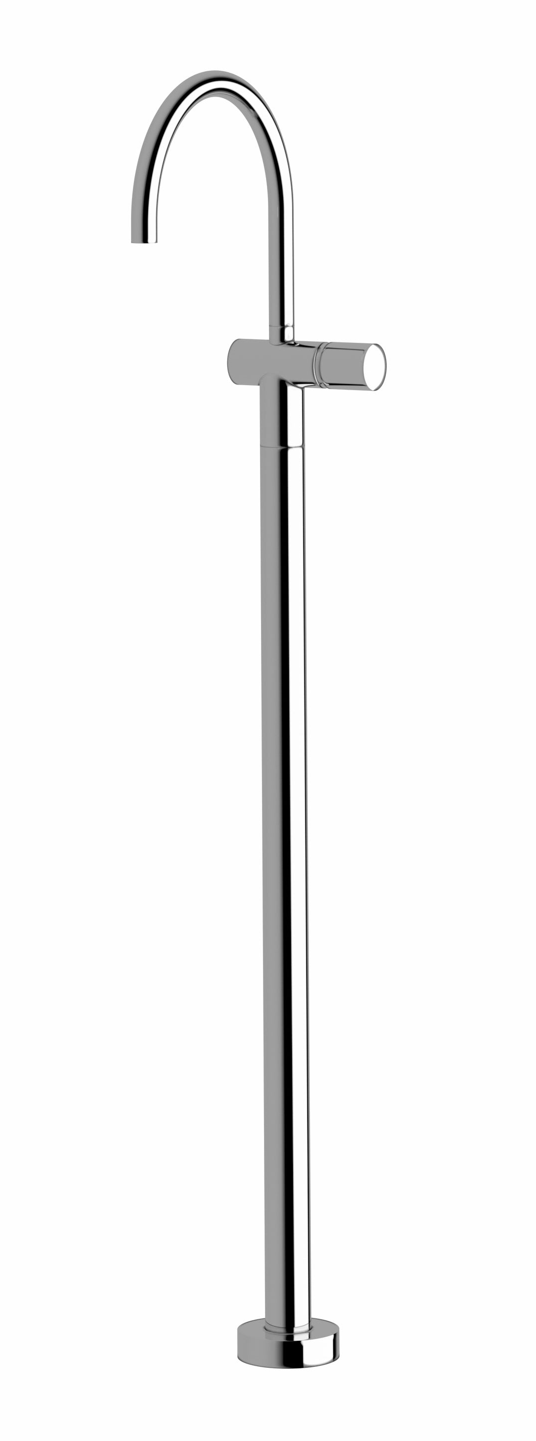 Circa Floor Mount Basin Mixer Curved - Designer Bathware