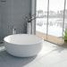 Shinto Matte White Cast Stone Solid Surface Bath