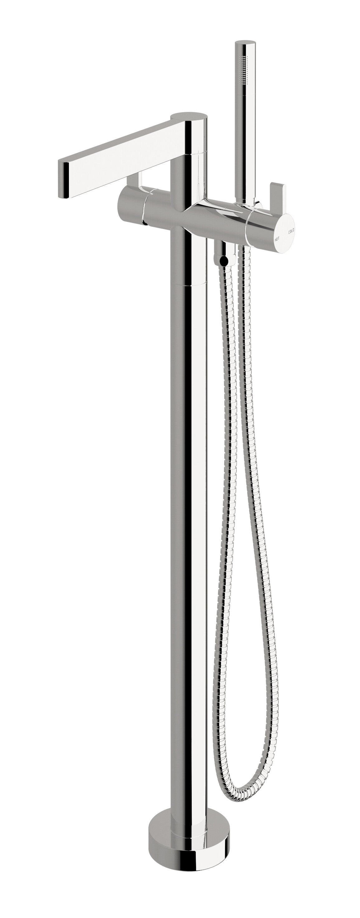 Calibre Floormount Mixer with Handshower - Designer Bathware