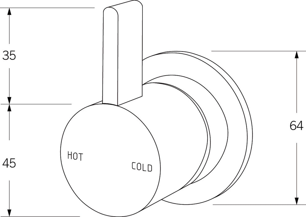 Calibre Wall mixer - Designer Bathware