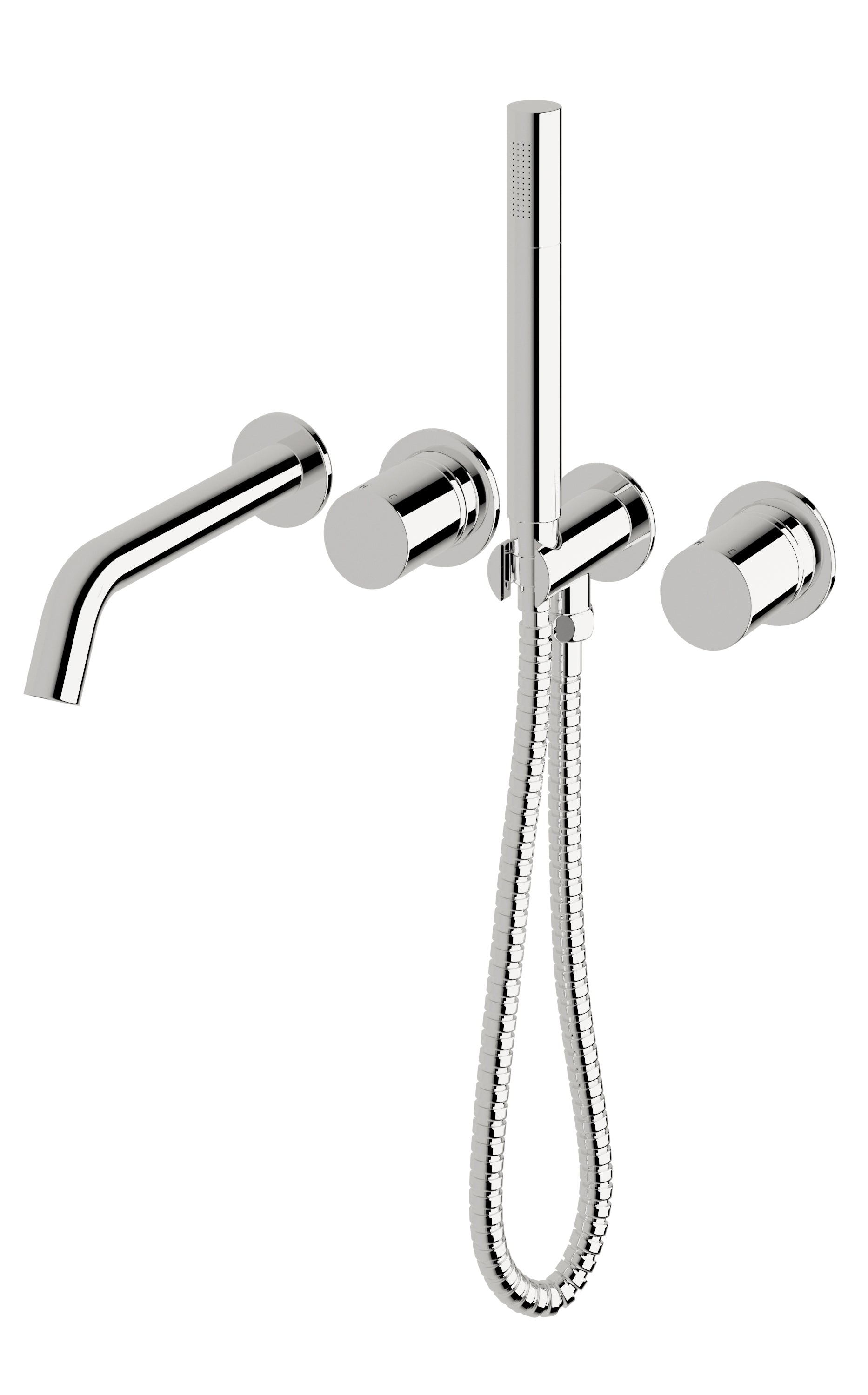 Circa Bath Mixer System with Hand Shower 200mm - Designer Bathware