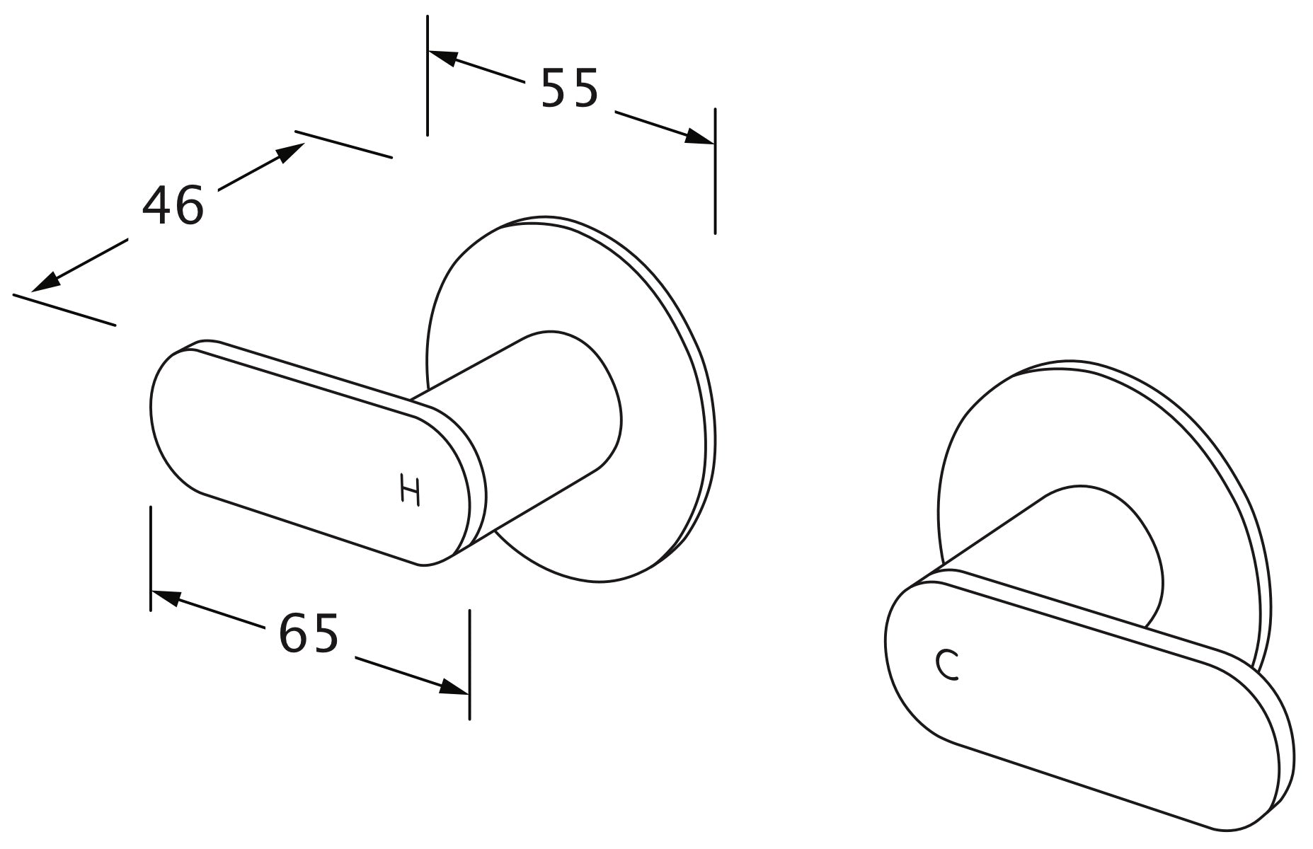 Duet Wall Top Assembly - Designer Bathware