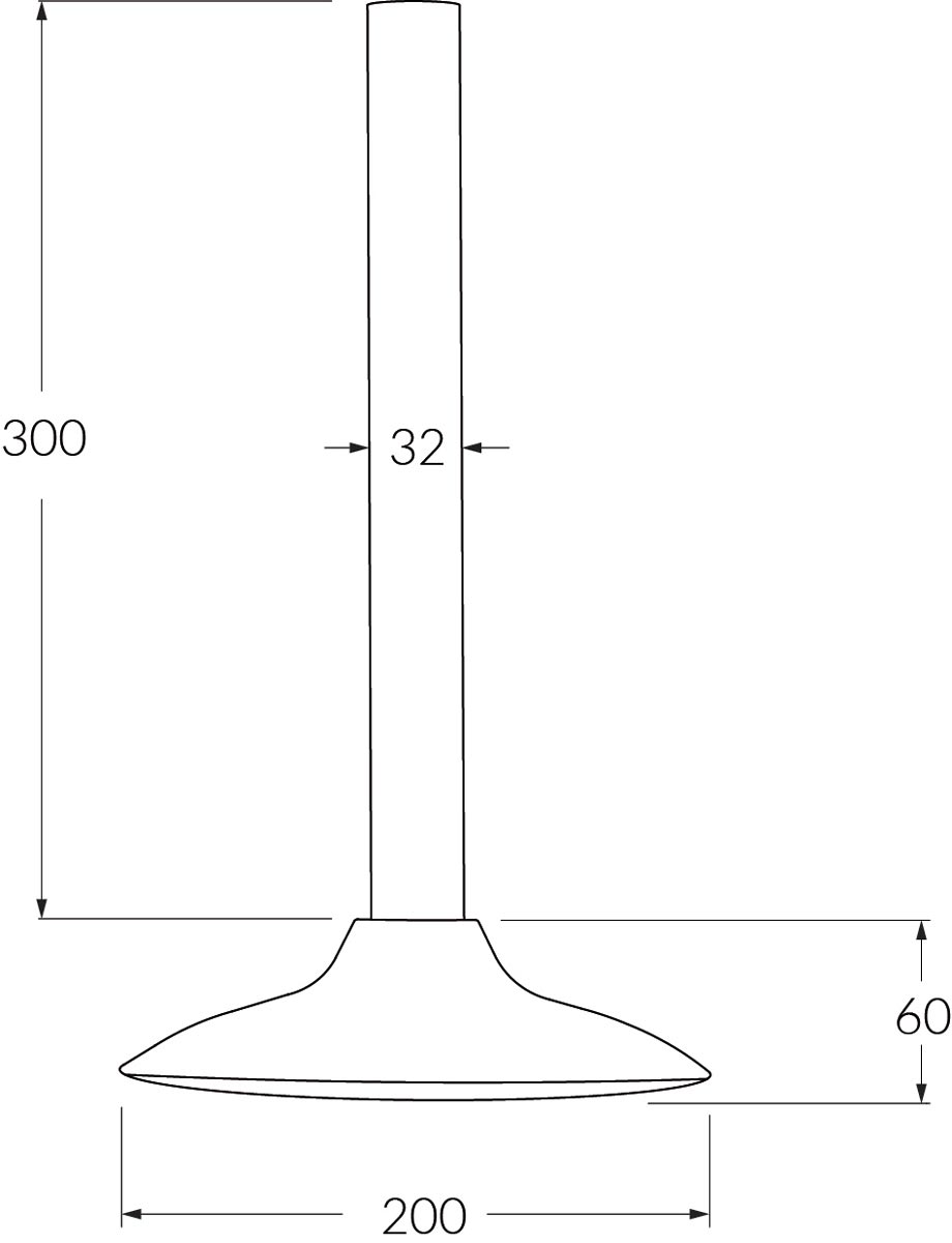Monsoon Vertical shower 300mm - Designer Bathware
