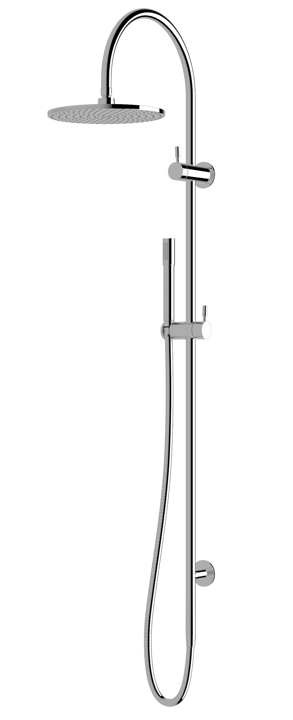 Voda Twin Rail Shower - Designer Bathware