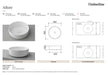 Timberline Allure Matte Light Grey Basin - Designer Bathware