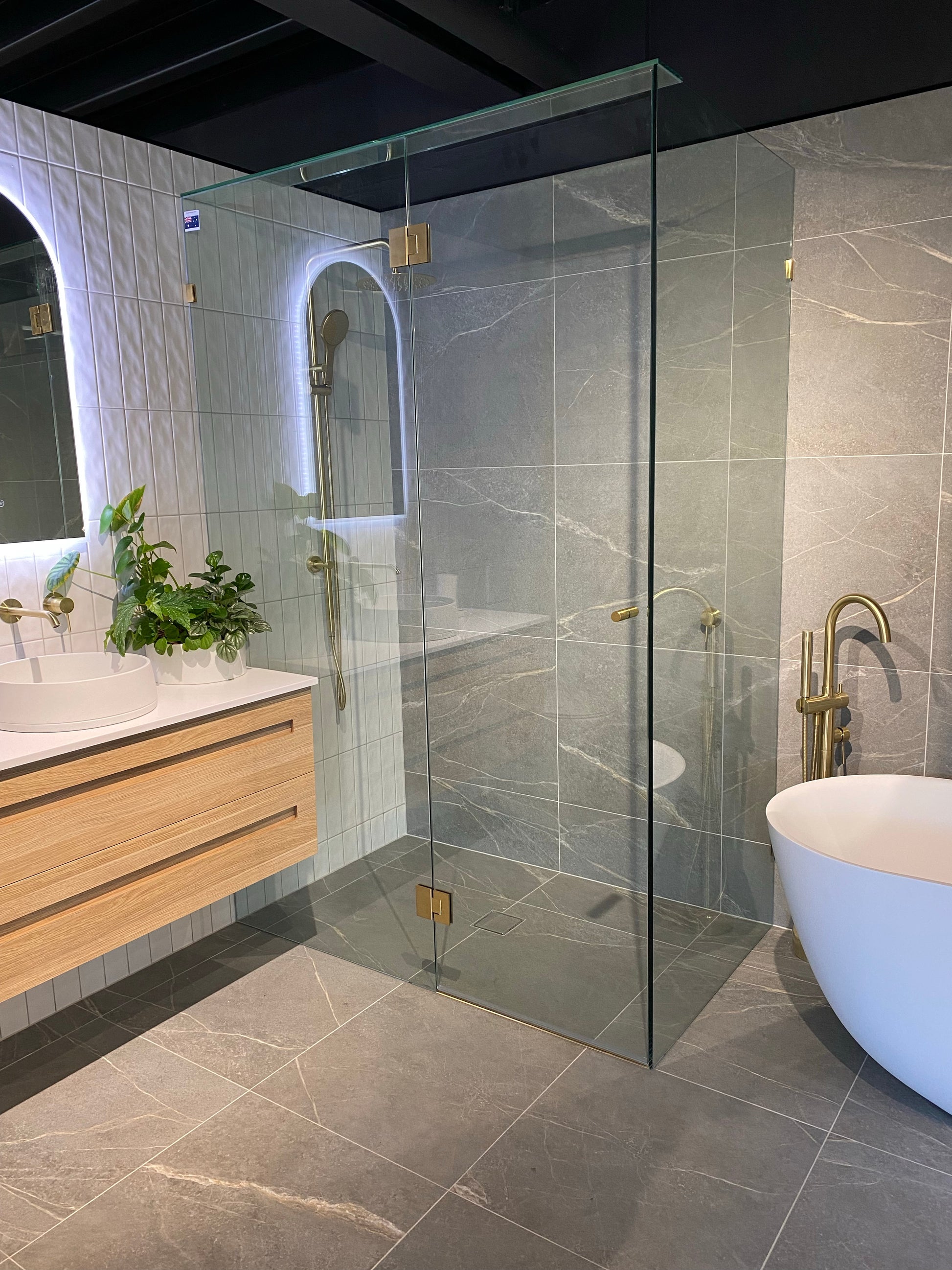 Custom Frameless Shower Screens - Designer Bathware