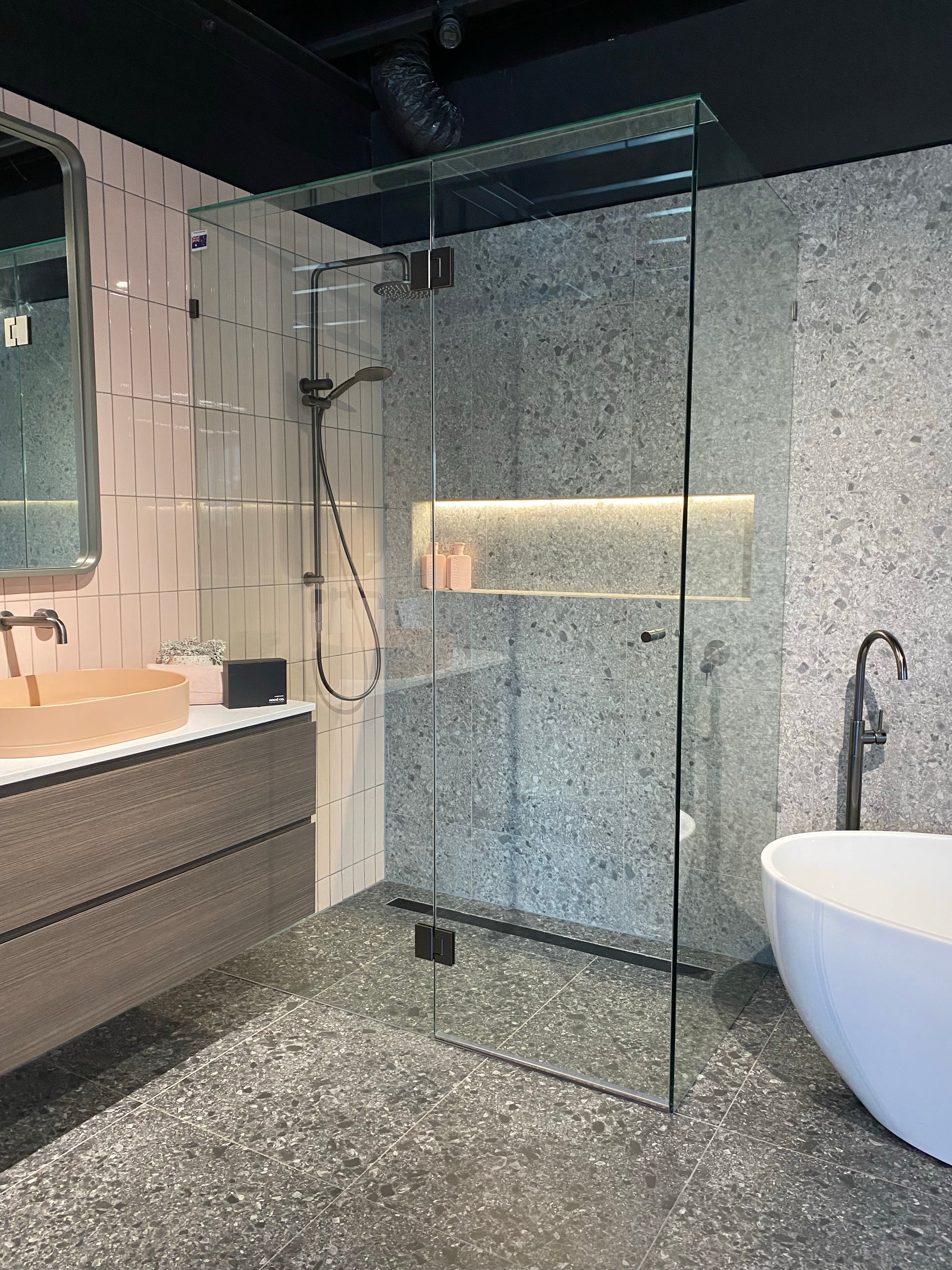 Custom Frameless Shower Screens - Designer Bathware