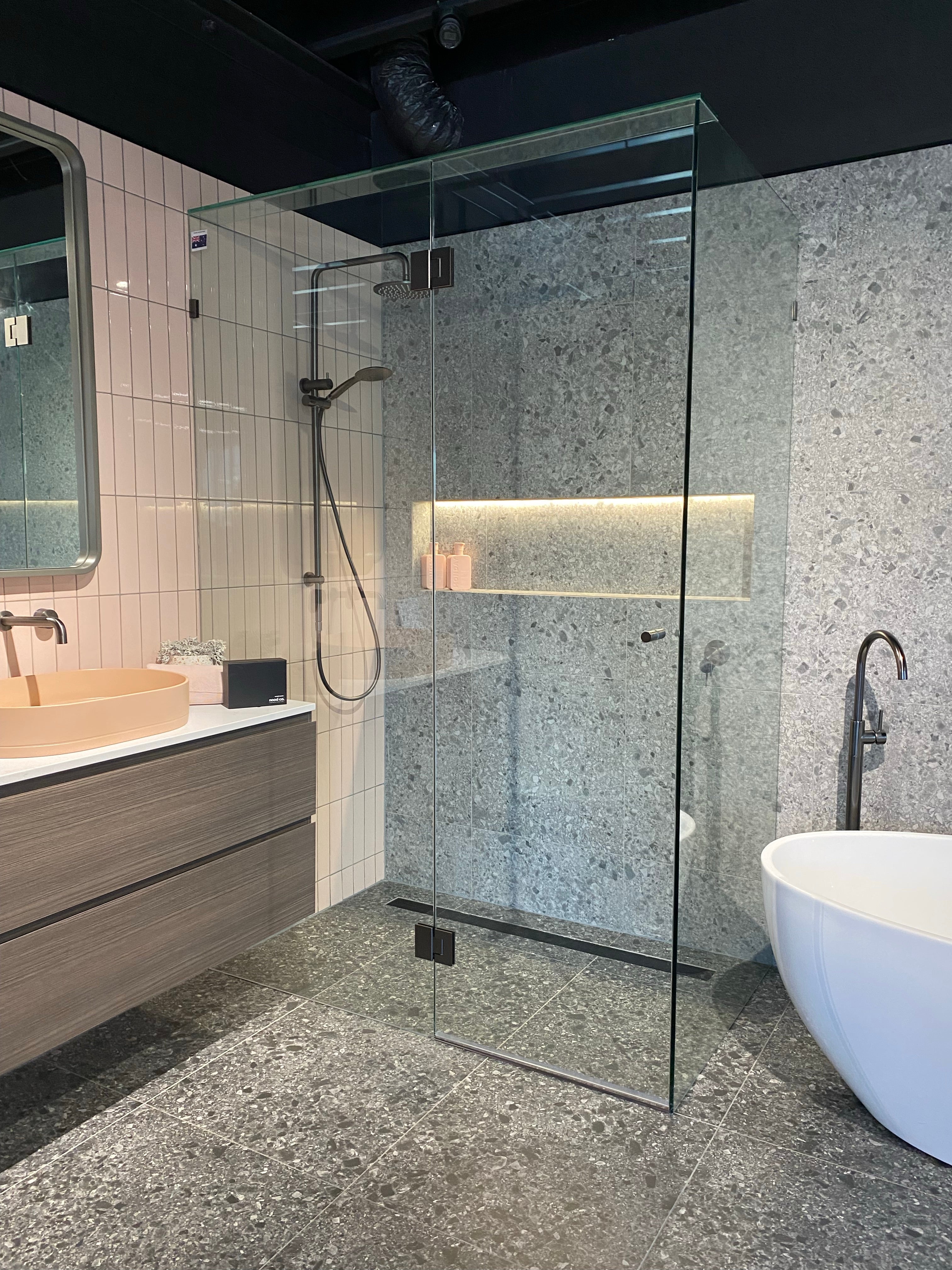 Custom Frameless Shower Screens - Designer Bathware