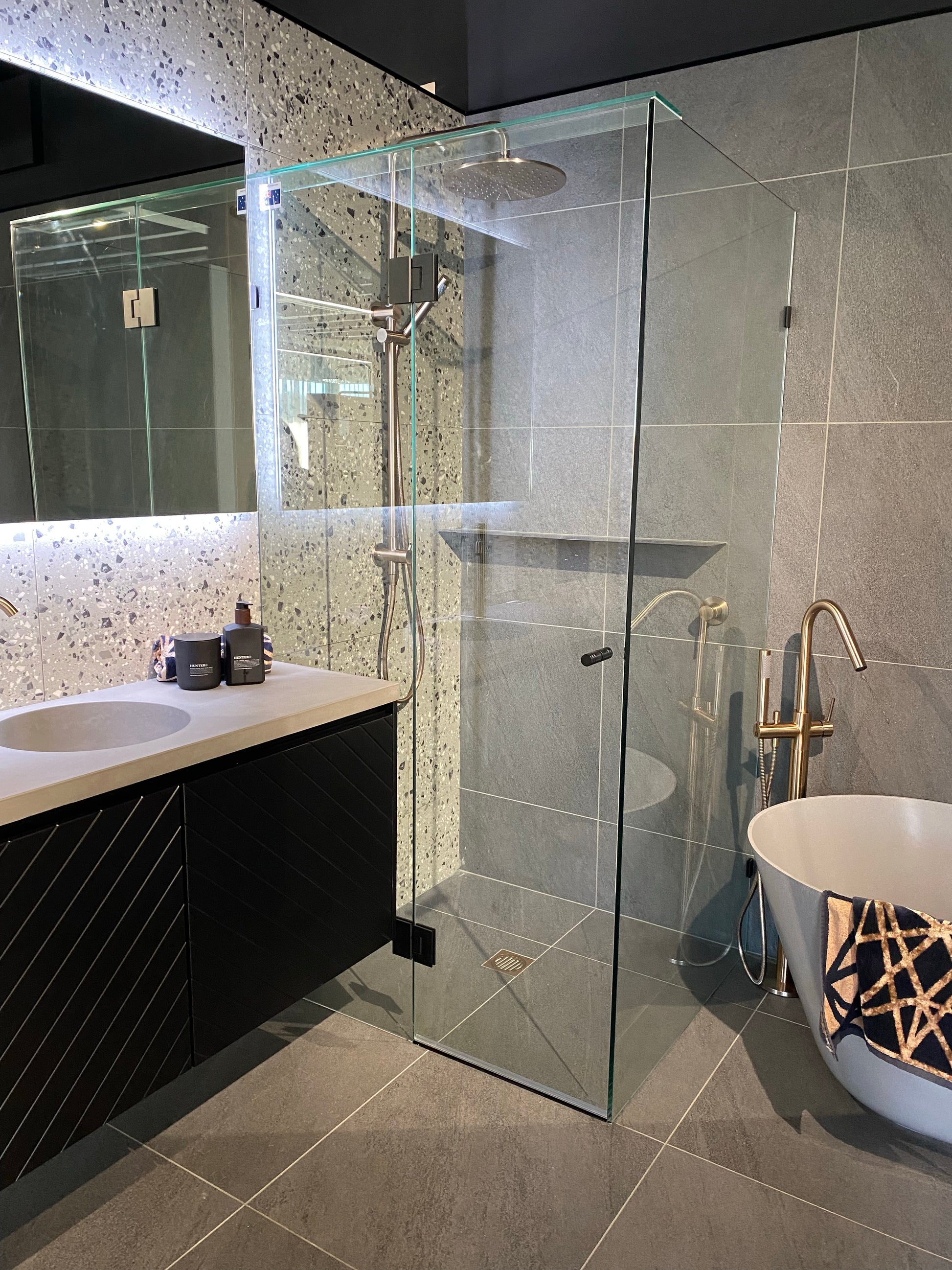 Semi Frameless Shower Screens