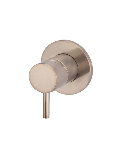 Meir Round Wall Mixer Short Pin Trim Kit Only - Champagne