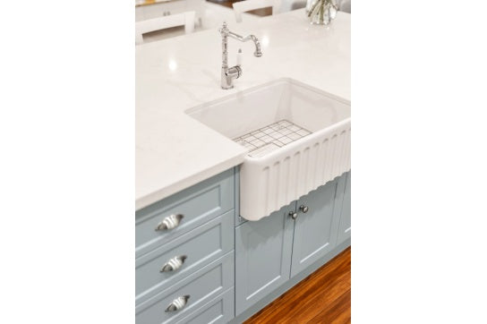 Novi 60 x 46 Fine Fireclay Gloss White Butler Sink - Designer Bathware