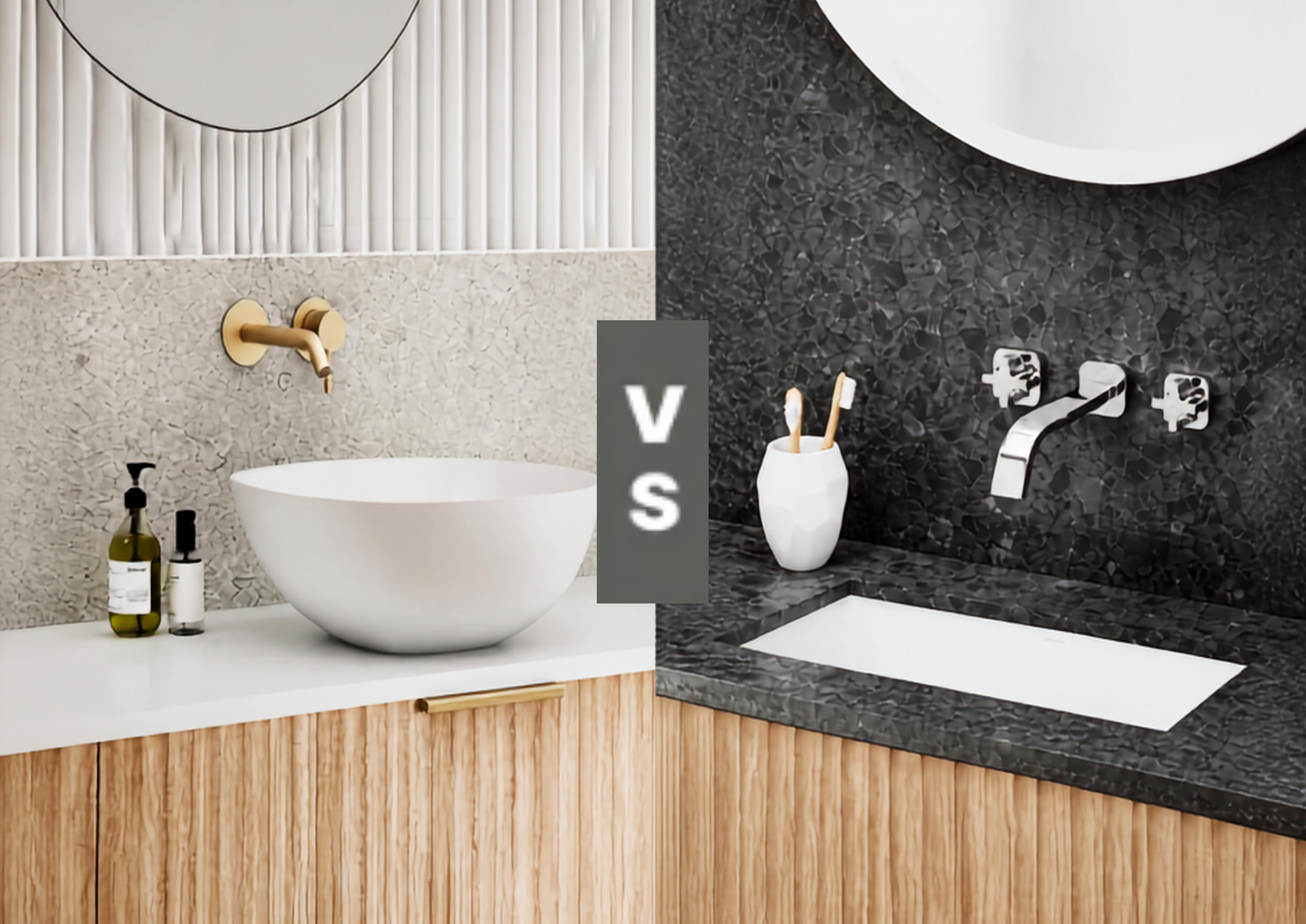 above counter vs undermount basin
