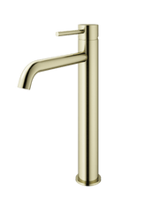 Mimi Single Lever Tall Basin Mixer Brushed Brass
