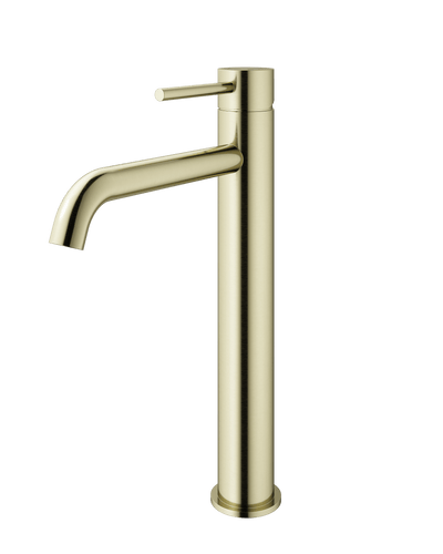 Mimi Single Lever Tall Basin Mixer Brushed Brass