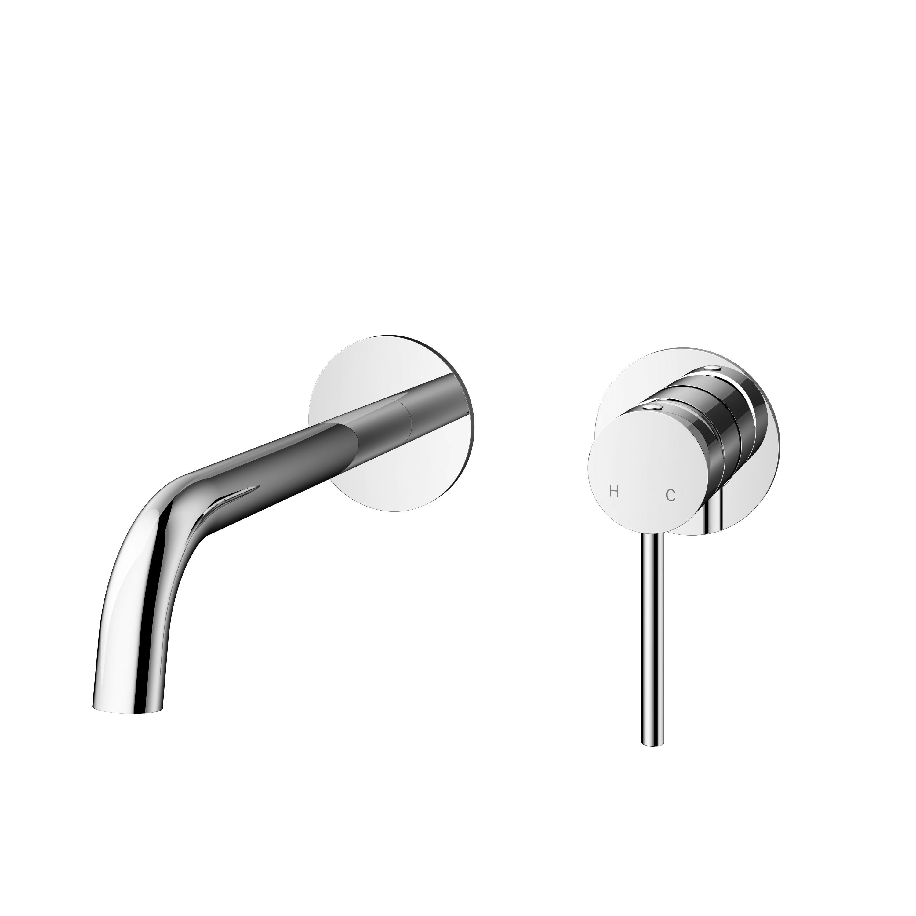 Mimi Wall Mounted Basin Mixer Set 180mm Chrome