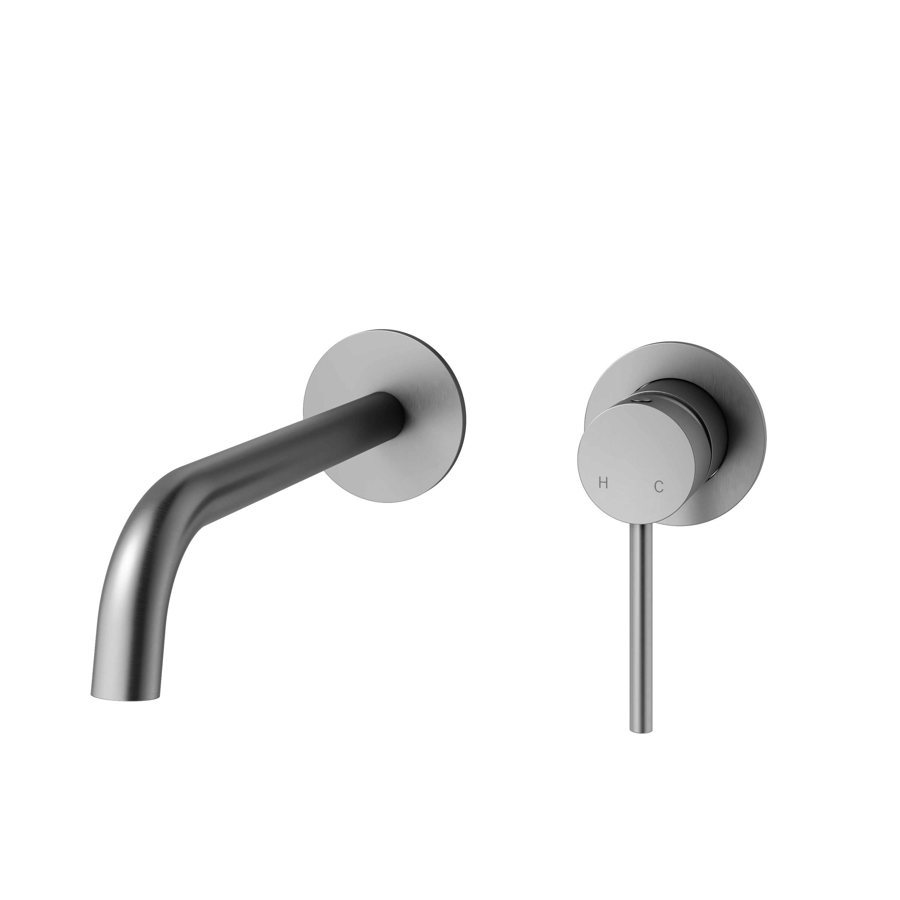 Mimi Wall Mounted Basin Mixer Set 180mm Gun Metal