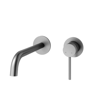 Mimi Wall Mounted Basin Mixer Set 180mm Gun Metal