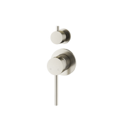 Mimi Single Lever Shower Mixer Diverter Brushed Nickel