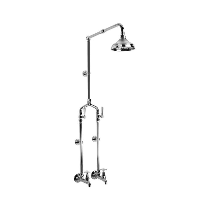 Brodware Winslow Bath/Exposed Shower Set with Cross Handles