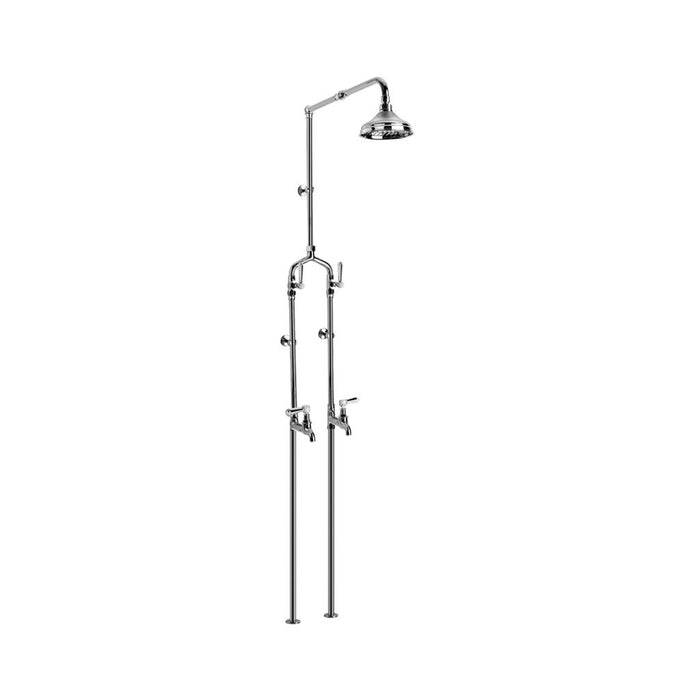 Brodware Winslow Bath/Exposed Shower Set with Metal Levers