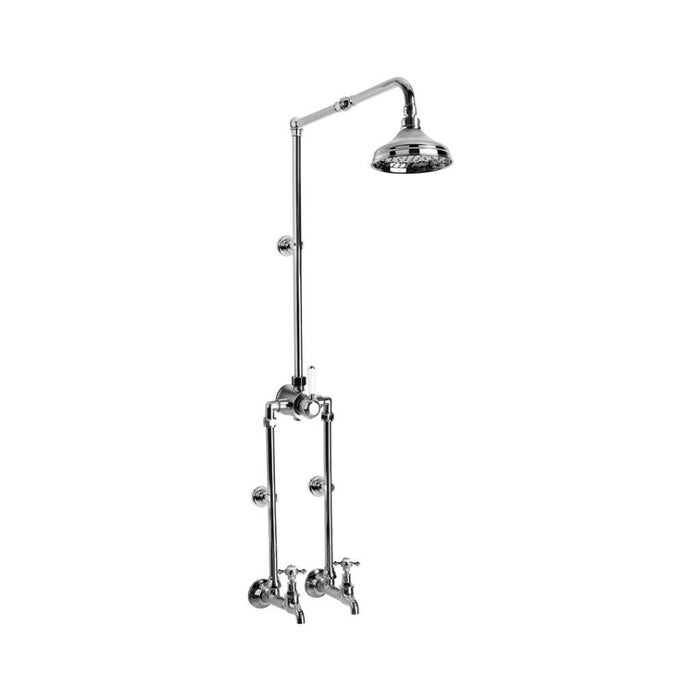 Brodware Winslow Bath/Exposed Shower Set with Cross Handles