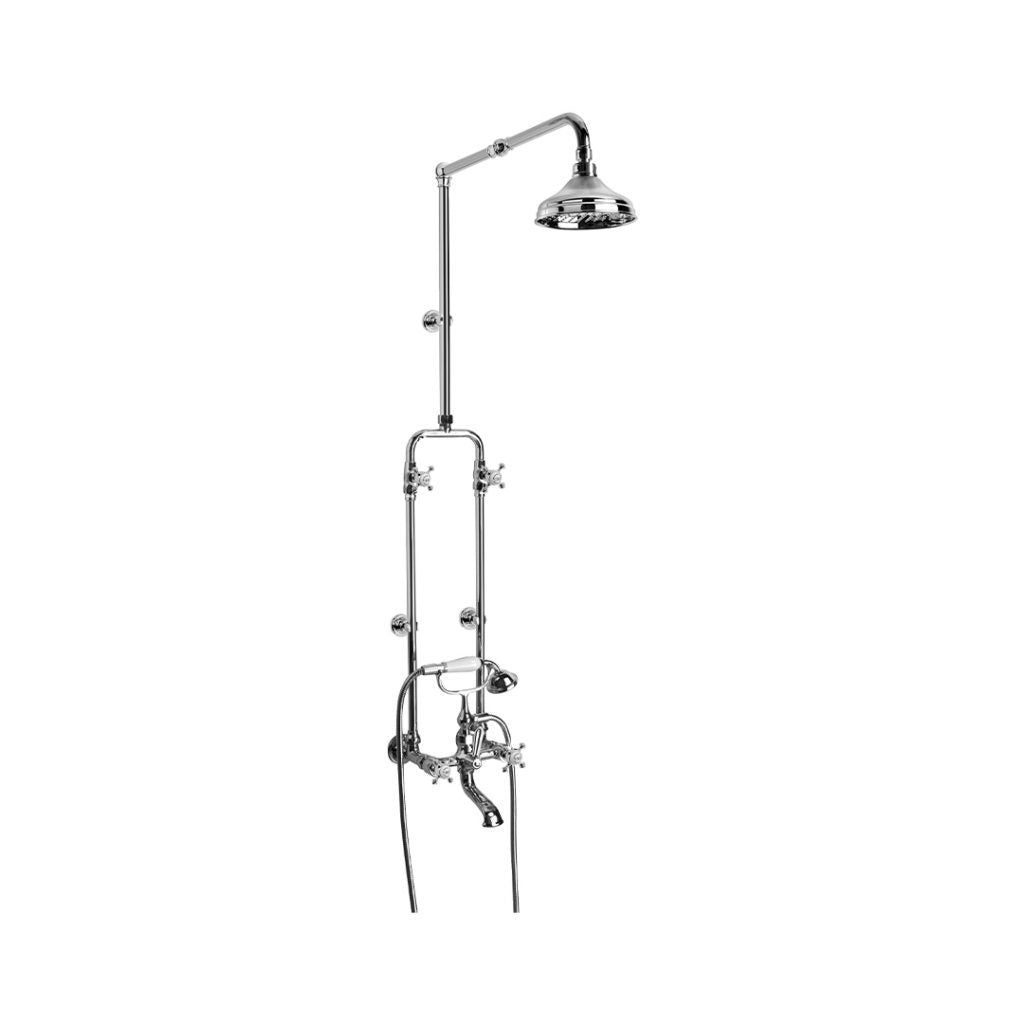 Brodware Winslow Bath/Exposed Shower Set with Cross Handles