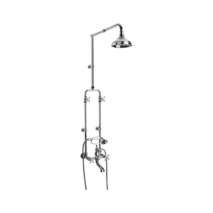 Brodware Winslow Bath/Exposed Shower Set with Cross Handles