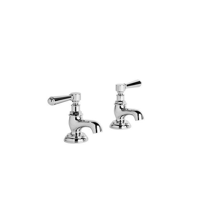 Brodware Winslow Pillar Taps with Metal Levers