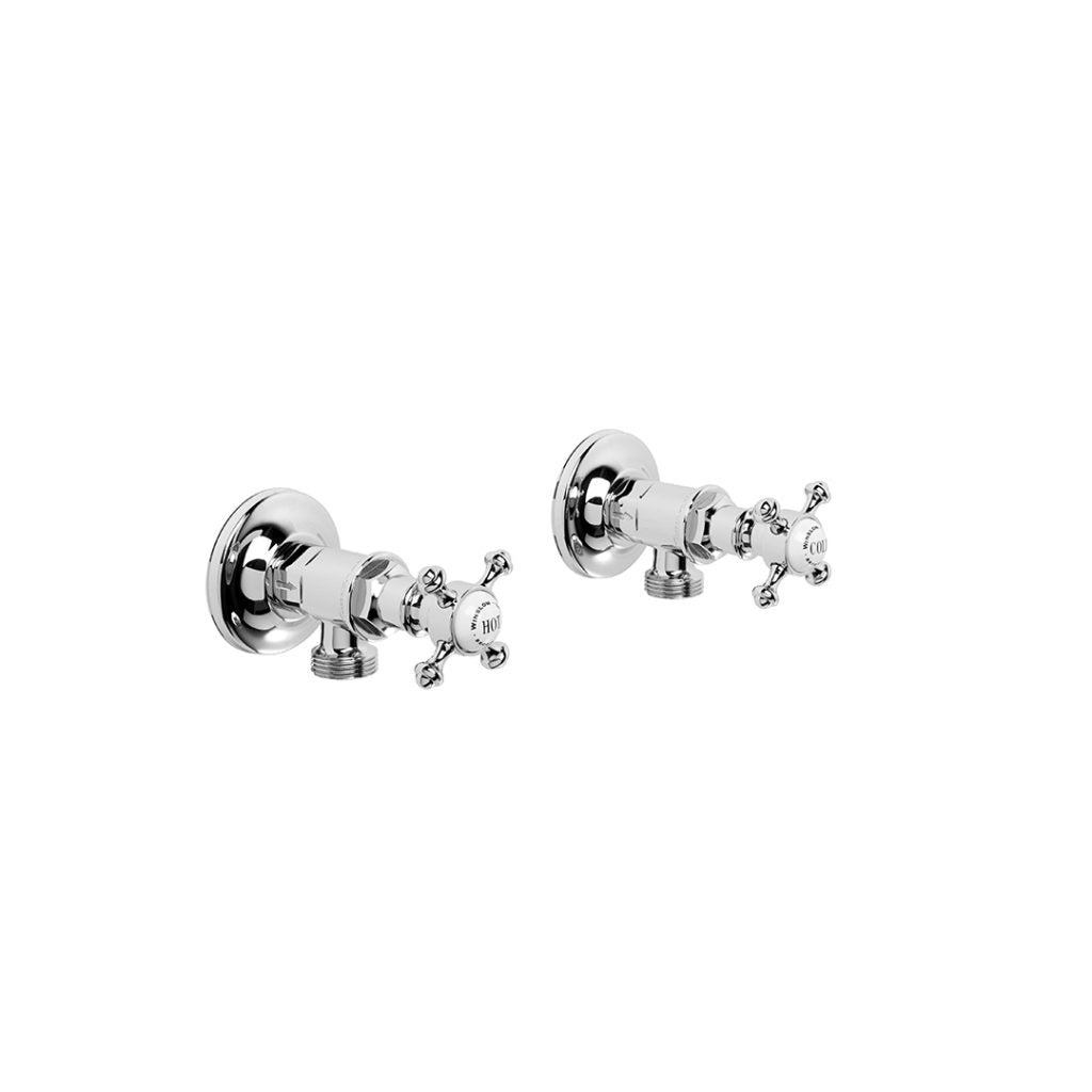Brodware Winslow Washing Machine Taps with Cross Handles