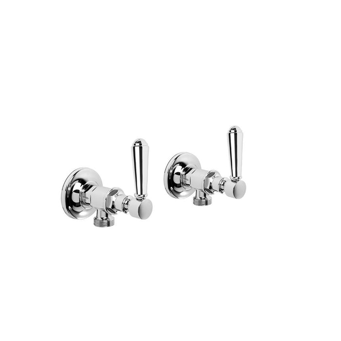 Brodware Winslow Washing Machine Taps with Metal Levers